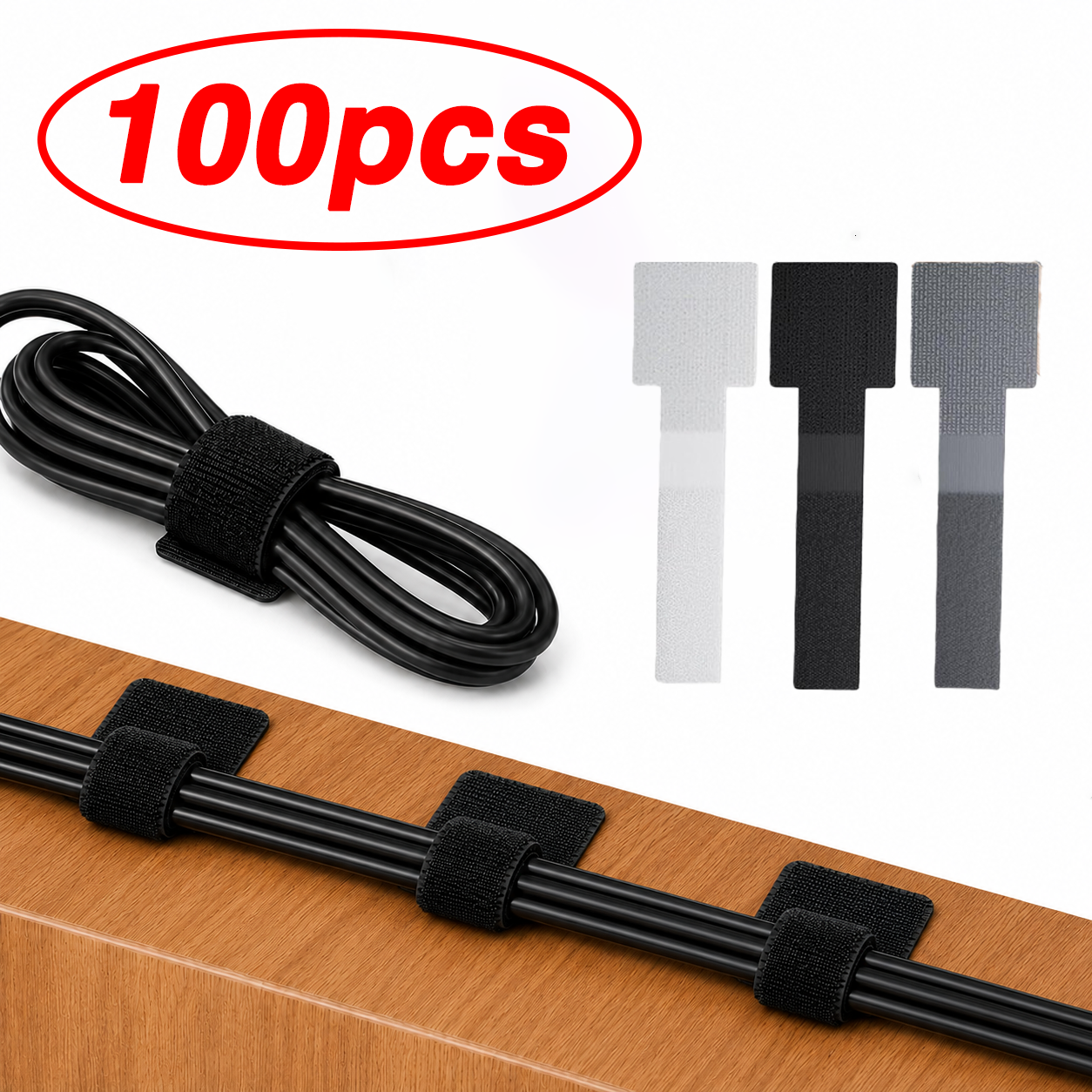 Tablet Accessories For Students - Cable Ties Reusable Straps Velcros Hook