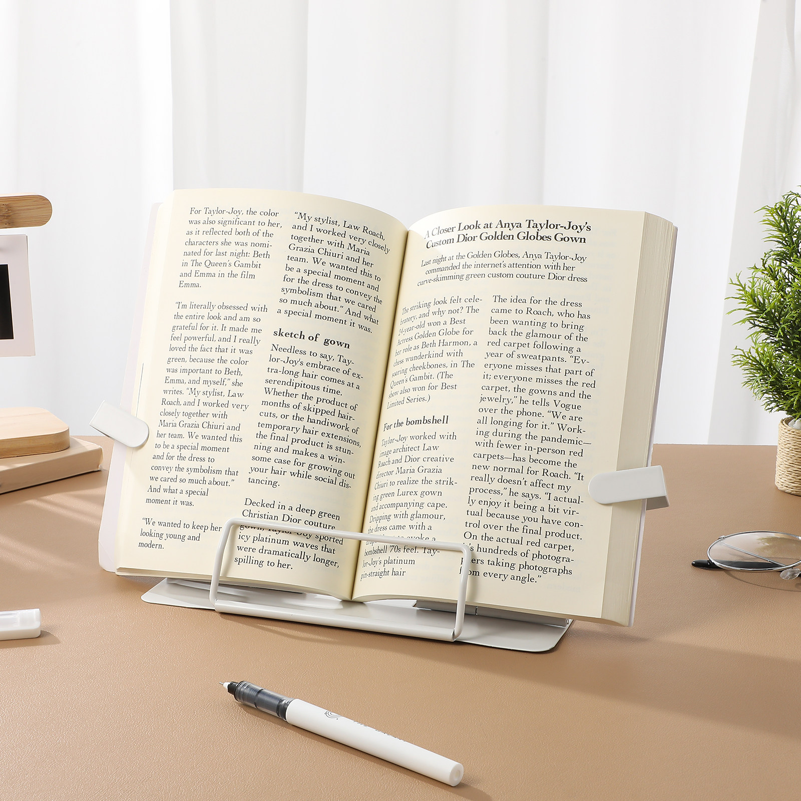 Tablet Reading Accessories - Reading Stand Book Holder Adjustable Ergonomic