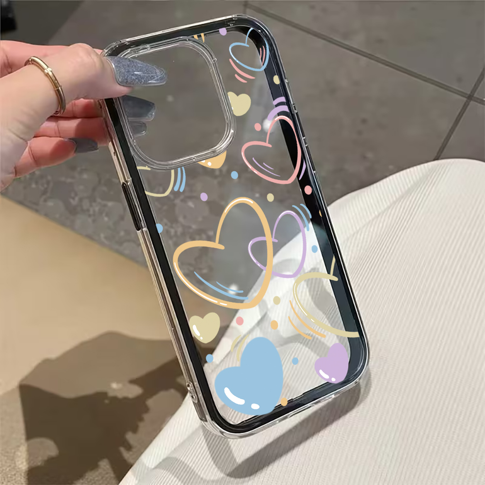 Cute Colorful Heart Phone Case - Tablet And Accessories Case 评论和价格