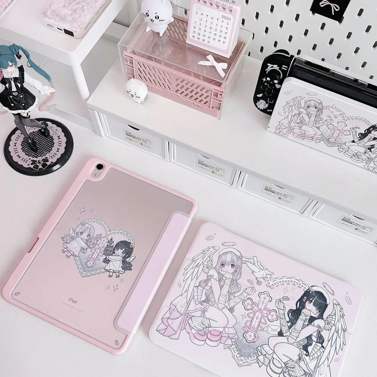 Anime Angel Wings Girl Pink Y2 - Cool Tablet Accessories 评论和价格