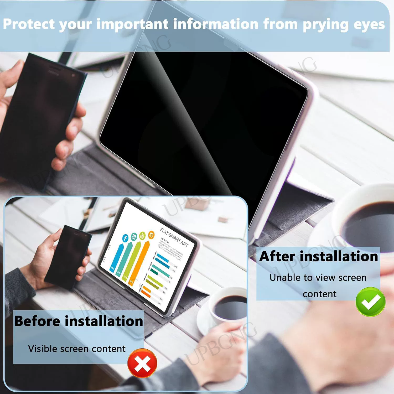 Anti Peeping Film for Xiaomi R - Xiaomi Tablet Accessories 评论和价格