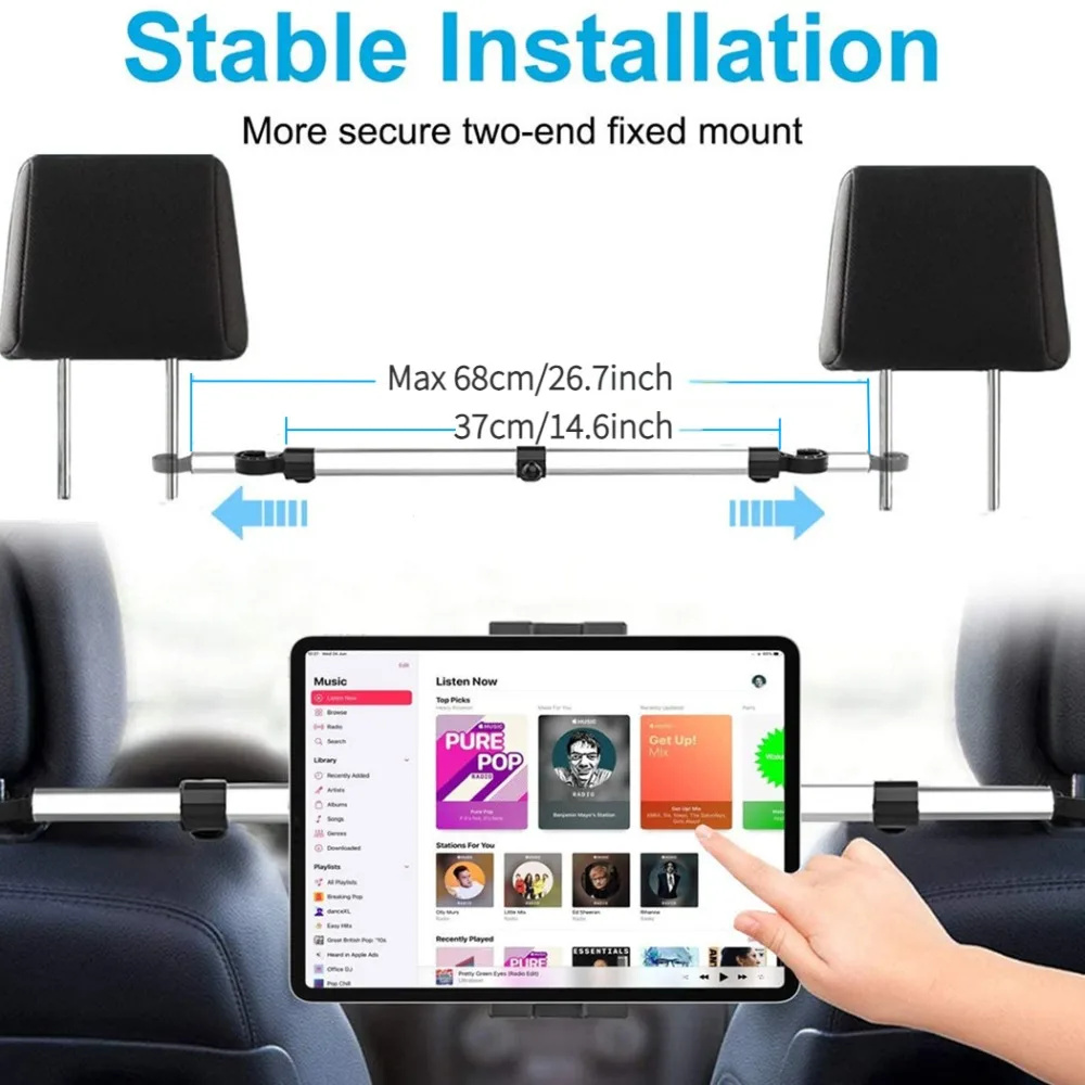 13'' Car Headrest Tablet Mount - Tablet Reading Accessories 评论和价格